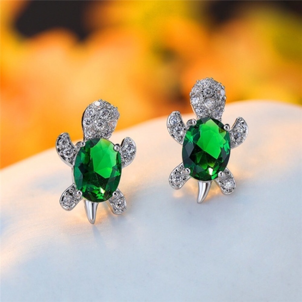 “Just Keep Swimming” Turtle Ocean/Beach Earrings - Picture 11 of 11